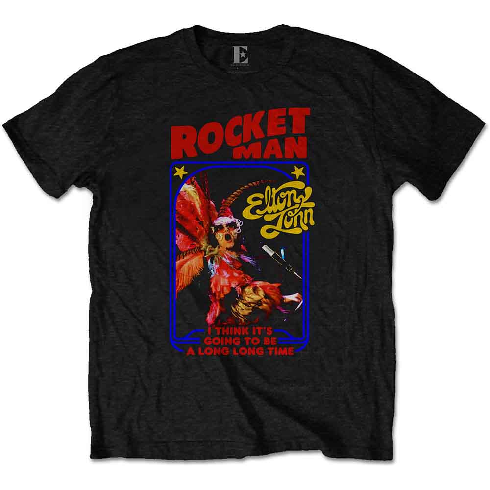 Elton John Rocketman Feather Suit Mens T Shirt