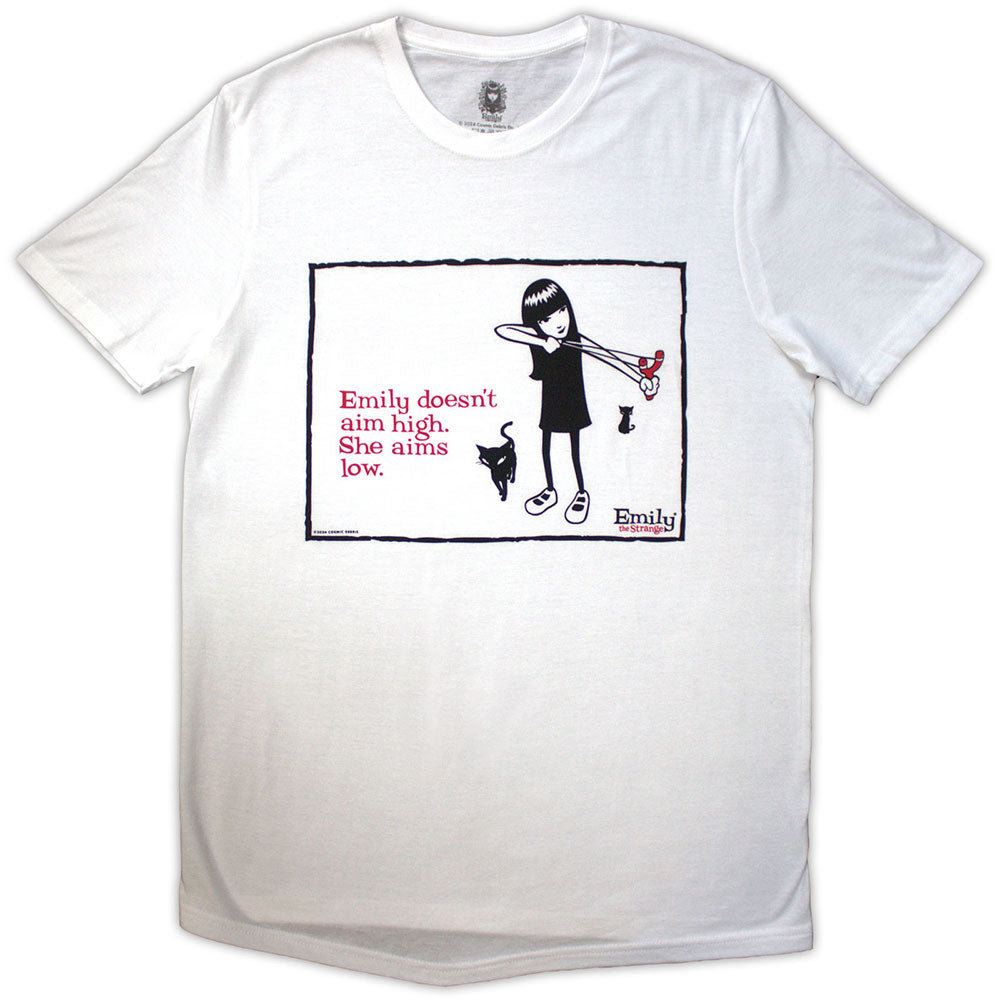 Emily The Strange Aims Low Mens T Shirt
