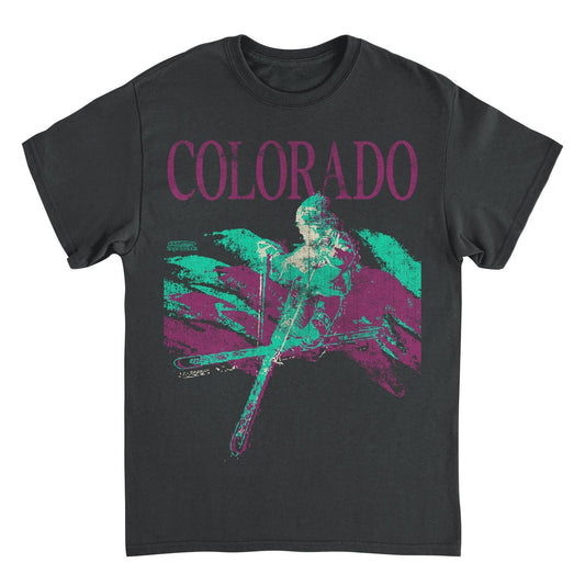 Skiing & Snowboarding Colorado Black Mens T Shirt