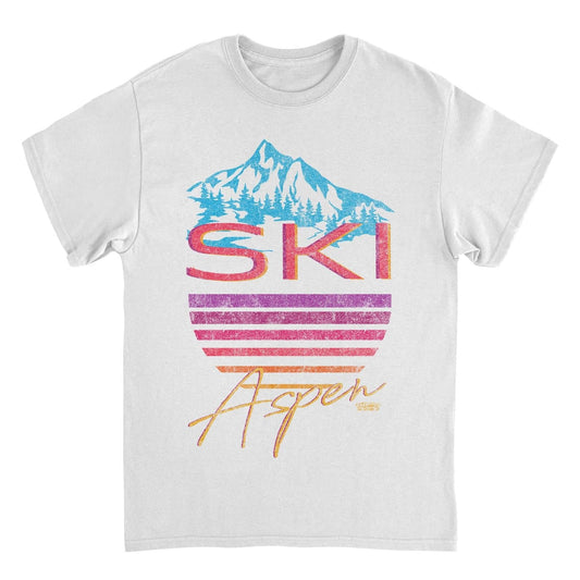 Ski Aspen White Mens T Shirt