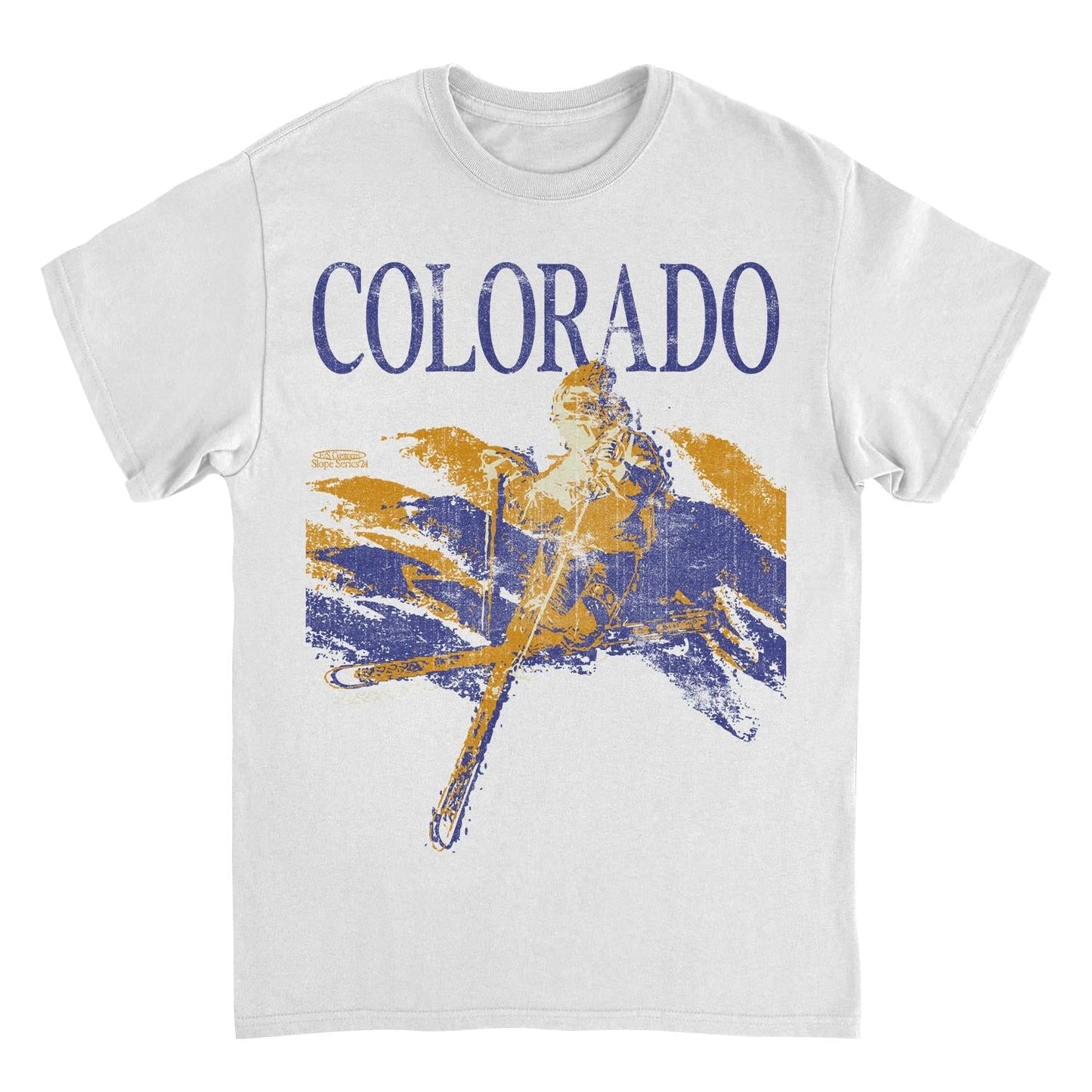 Ski Colorado Pastel Mens T Shirt