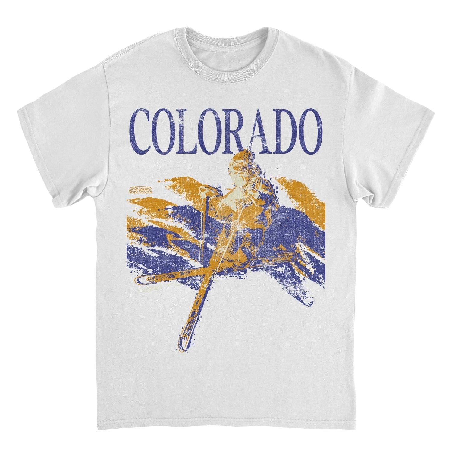 Ski Colorado Pastel Mens T Shirt