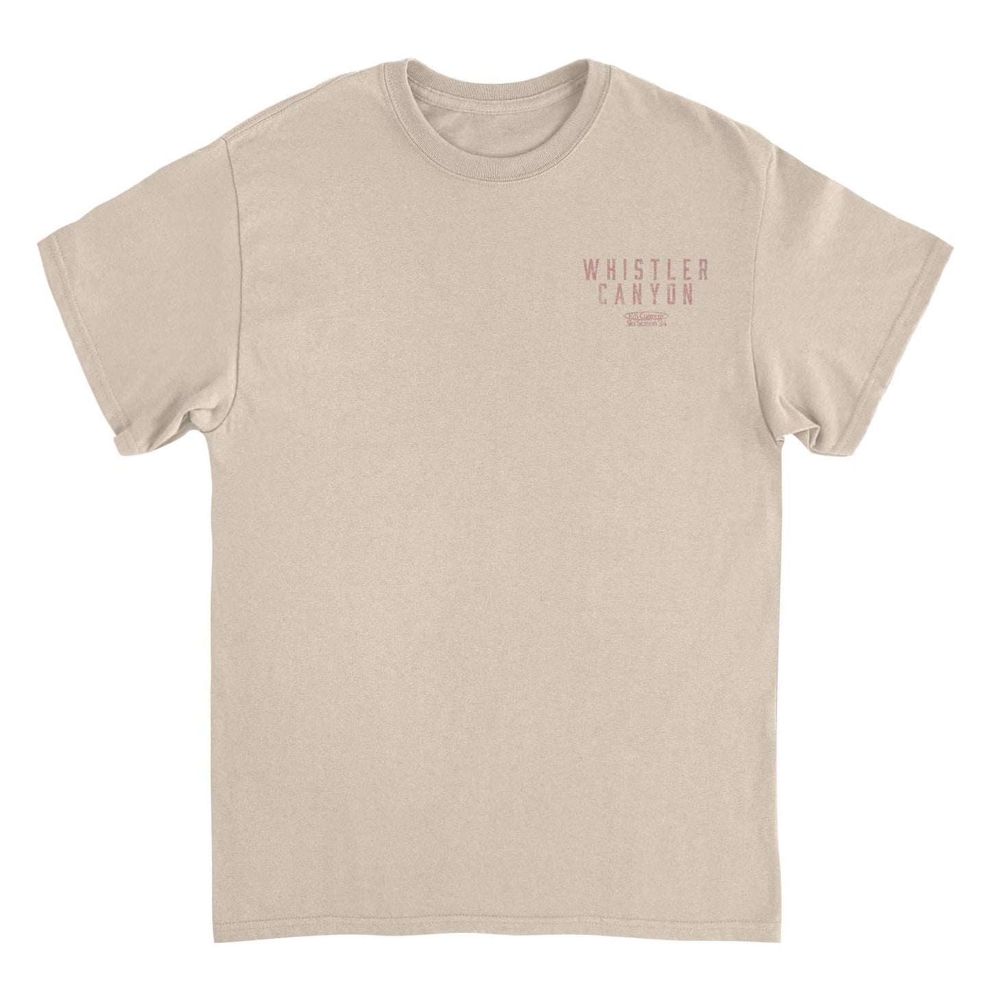 Snowboarding Whistler Light Front & Back Print Mens T Shirt
