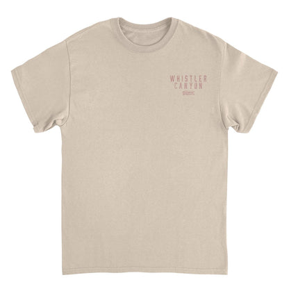 Snowboarding Whistler Light Front & Back Print Mens T Shirt