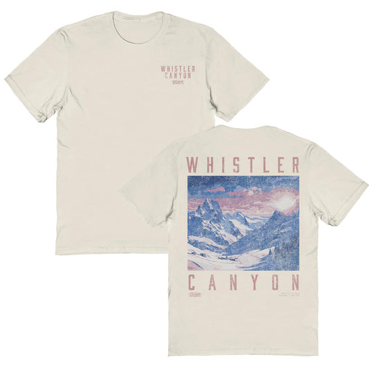 Snowboarding Whistler Light Front & Back Print Mens T Shirt