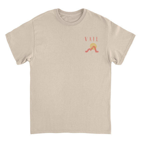 Skiing & Snowboarding Vail Front & Back Print Mens T Shirt