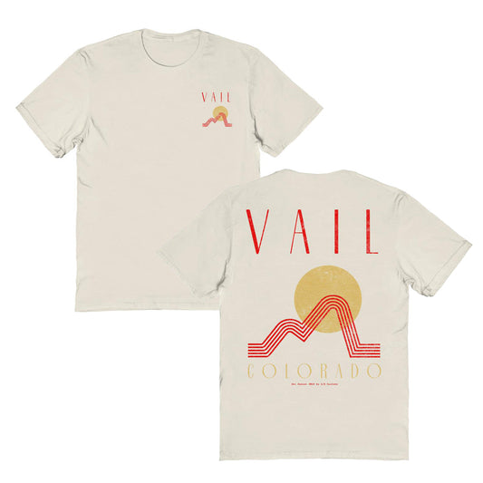 Skiing & Snowboarding Vail Front & Back Print Mens T Shirt