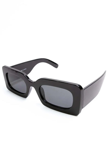 Thick Rectangle Rim Vintage Sunglasses