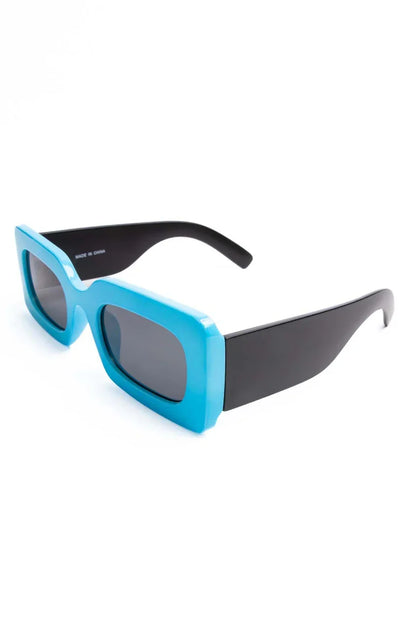 Thick Rectangle Rim Vintage Sunglasses