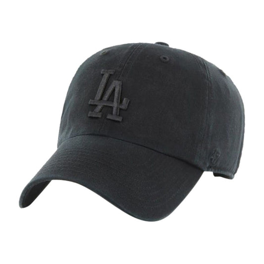 47 Brand MLB Los Angeles Dodgers Clean Up Hat Adjustable Cap Black