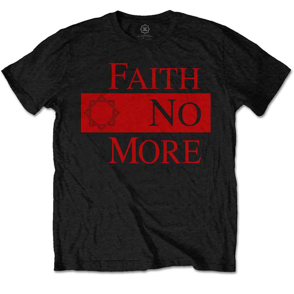 Faith No More Classic New Logo Star Mens T Shirt