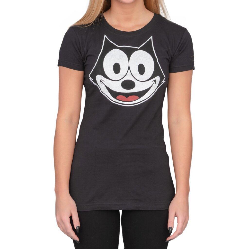 Felix the Cat Face Outline T Shirt