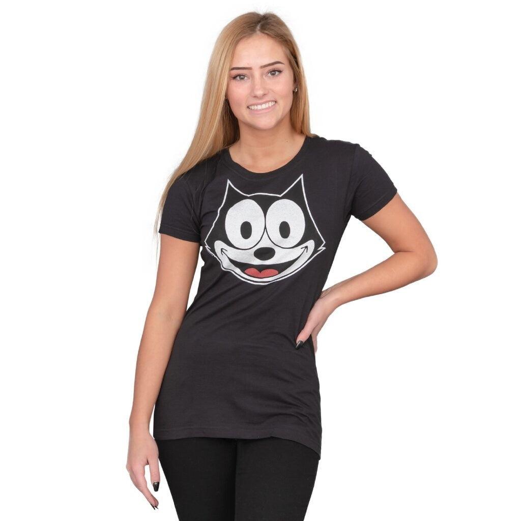 Felix the Cat Face Outline T Shirt