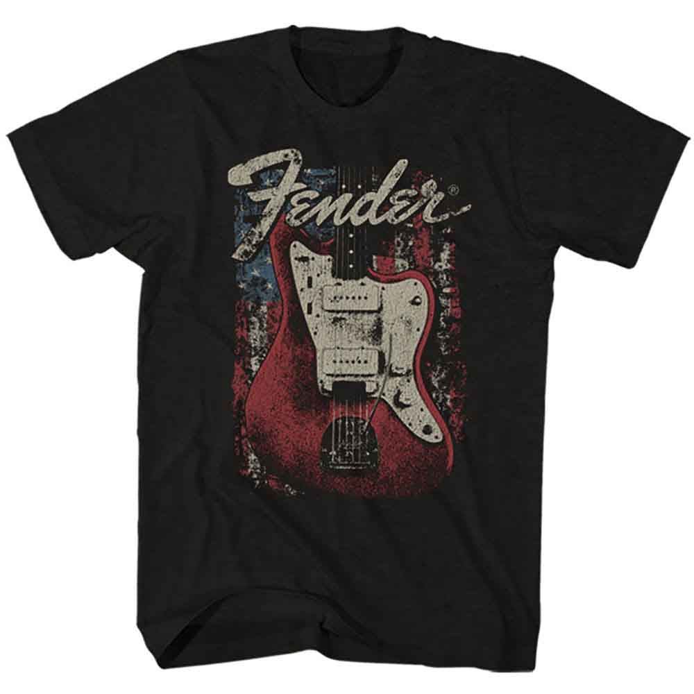 Fender Distressed Guitar Mens T Shirt