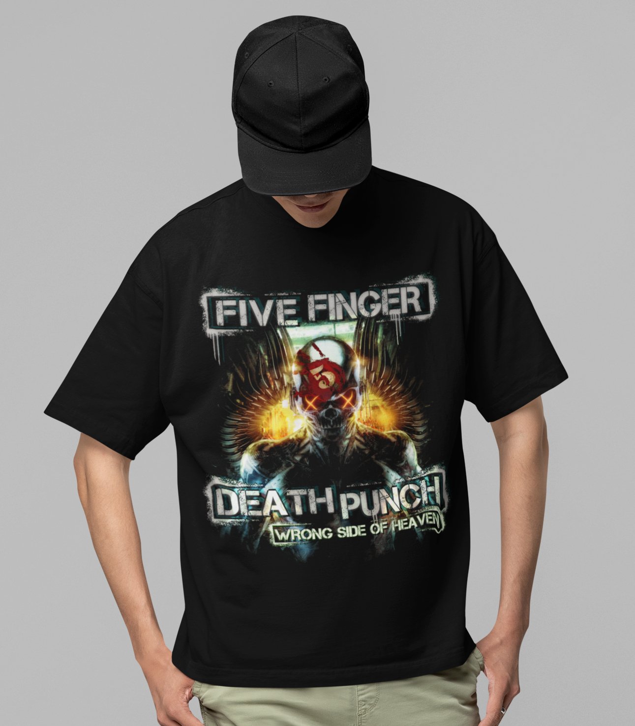 Five Finger Death Punch - Bot Heaven Jumbo Print T Shirt