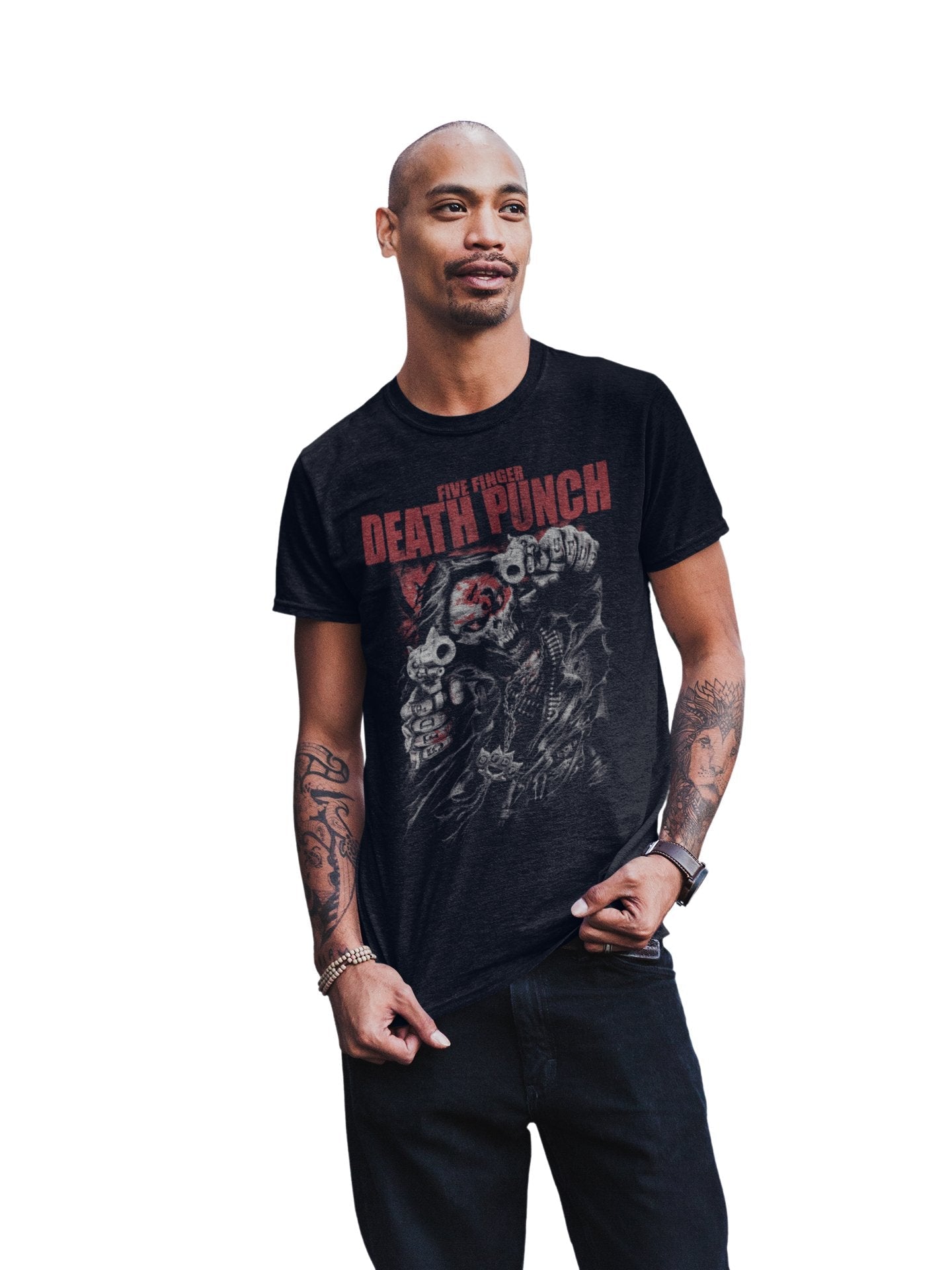 Five Finger Death Punch - Both Barrels Jumbo Print T Shirt