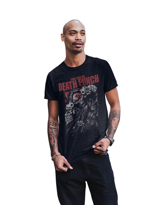 Five Finger Death Punch - Both Barrels Jumbo Print T Shirt