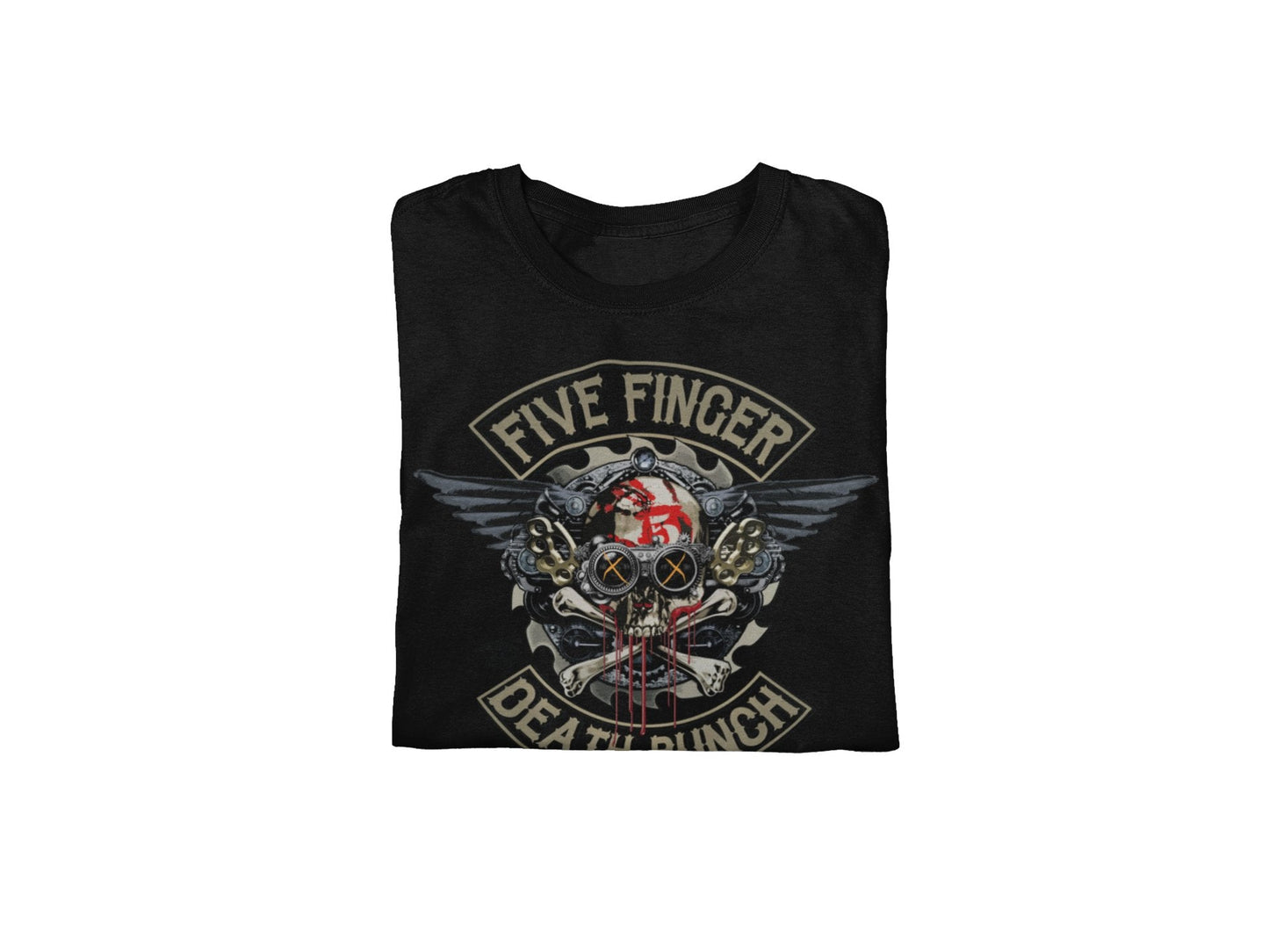 Five Finger Death Punch - Crossbones Jumbo Print T Shirt