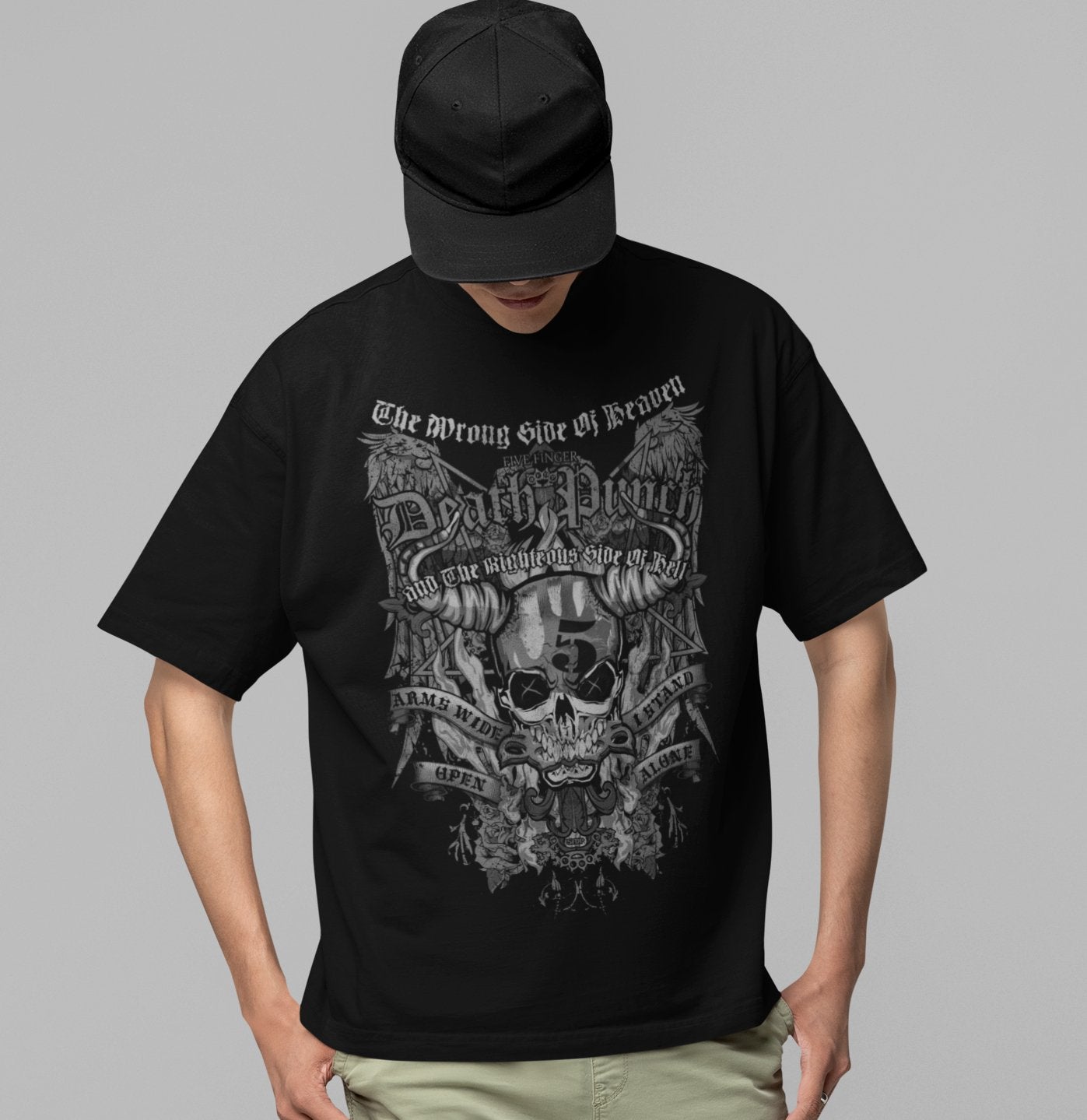 Five Finger Death Punch - Righteous Side of Evil Jumbo Print T Shirt
