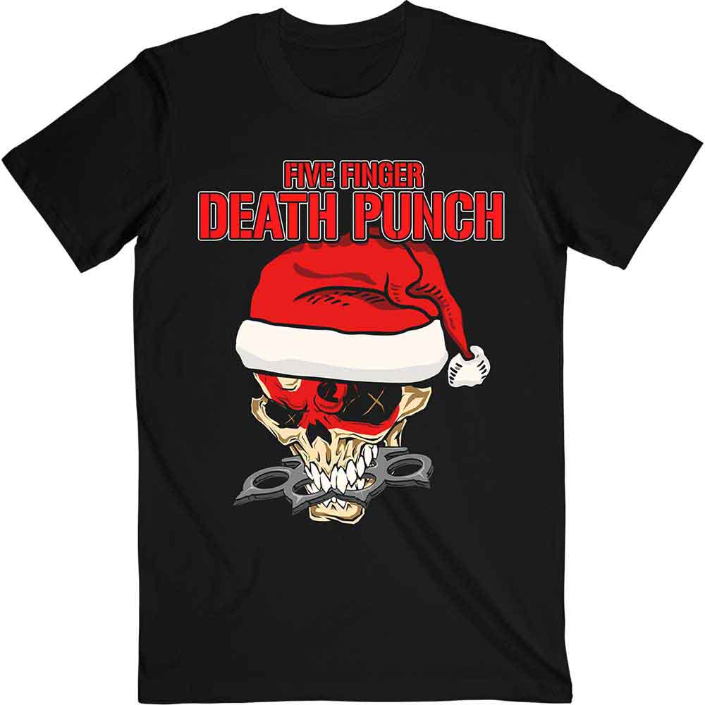 Five Finger Death Punch Santa Knucklehead Mens T Shirt