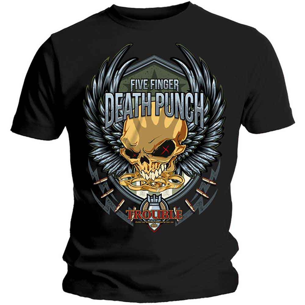 Five Finger Death Punch Trouble Mens T Shirt
