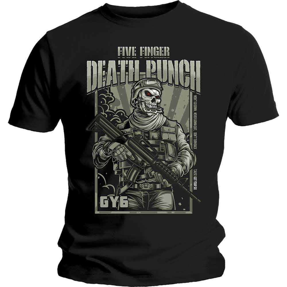 Five Finger Death Punch War Soldier Mens T Shirt