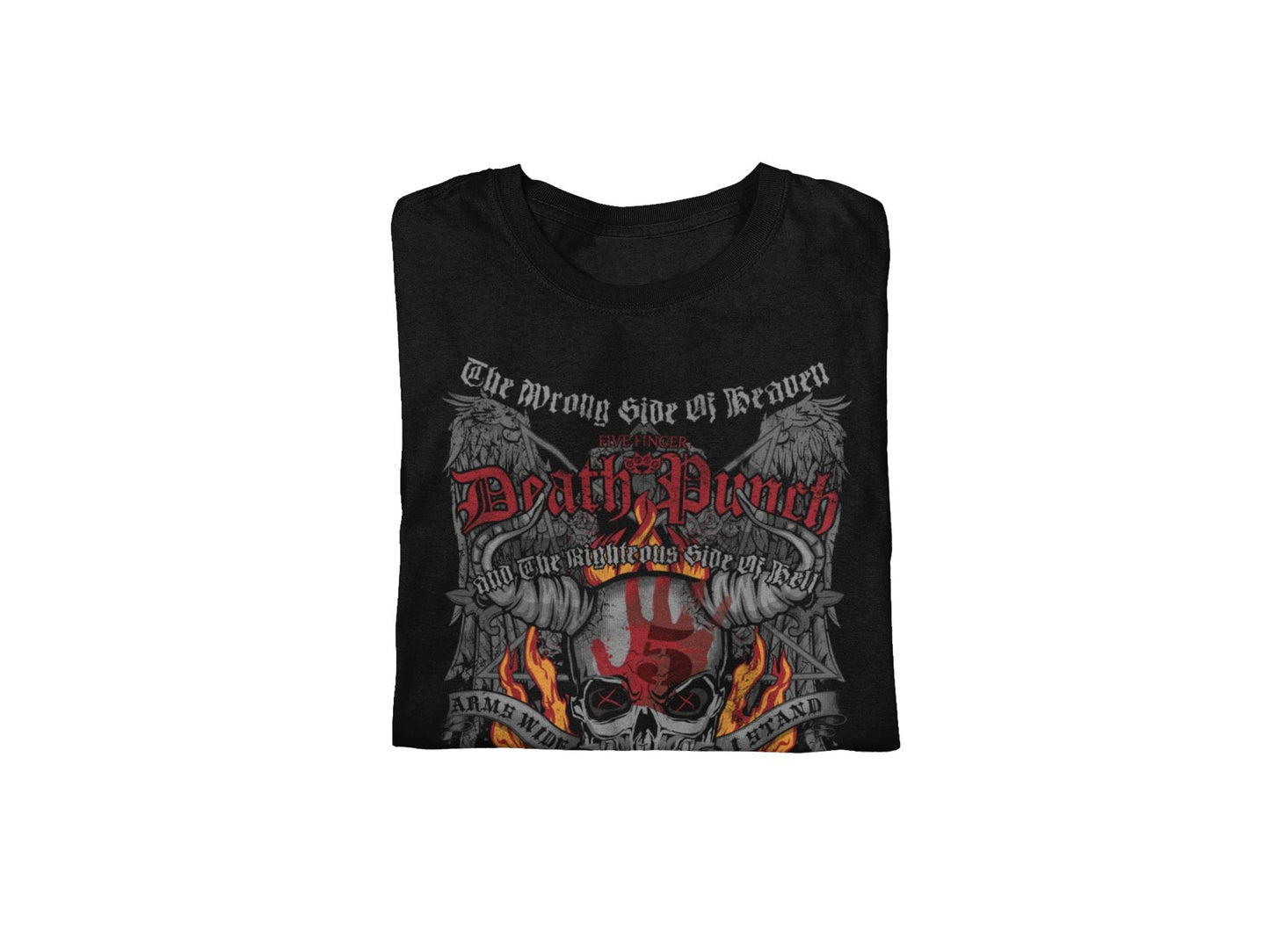Five Finger Death Punch - Wrong or Righteous Jumbo Print T Shirt