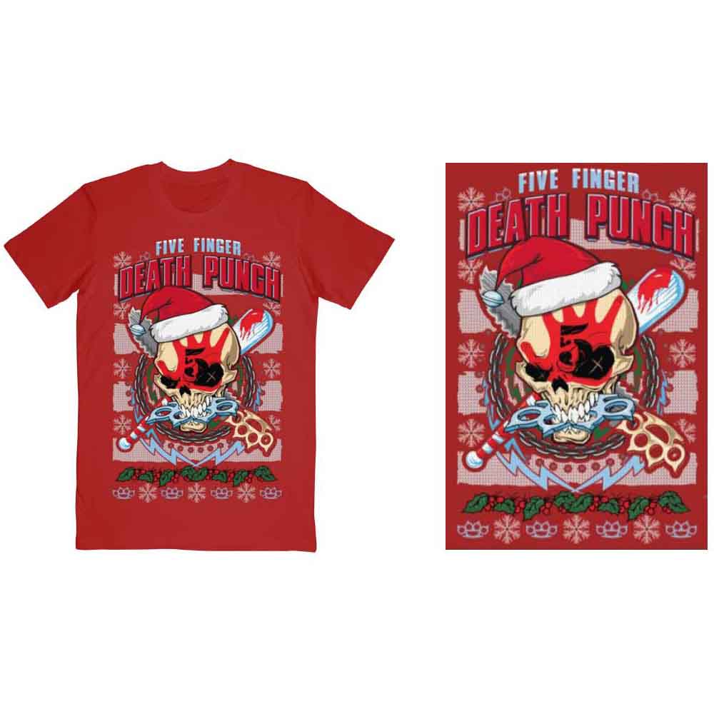 Five Finger Death Punch Zombie Kill Xmas Mens T Shirt