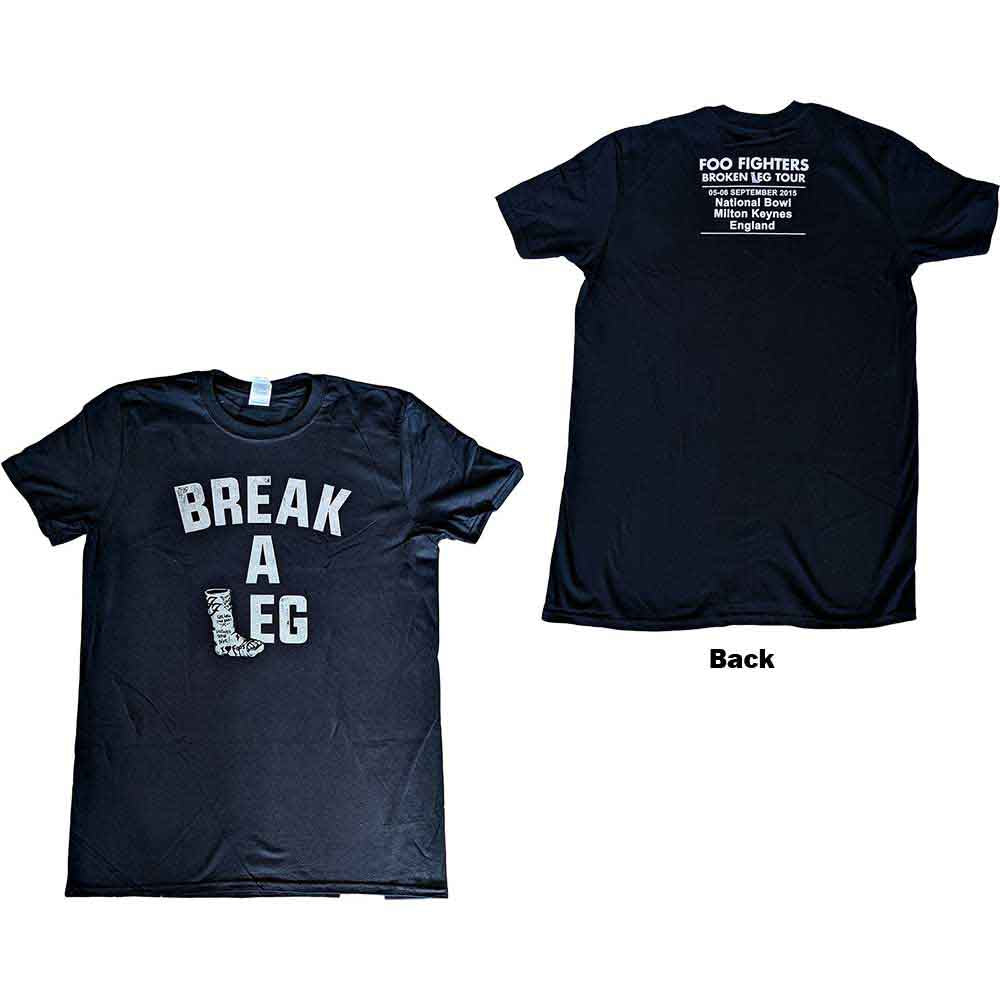 Foo Fighters Break A Leg Milton Keynes Mens T Shirt
