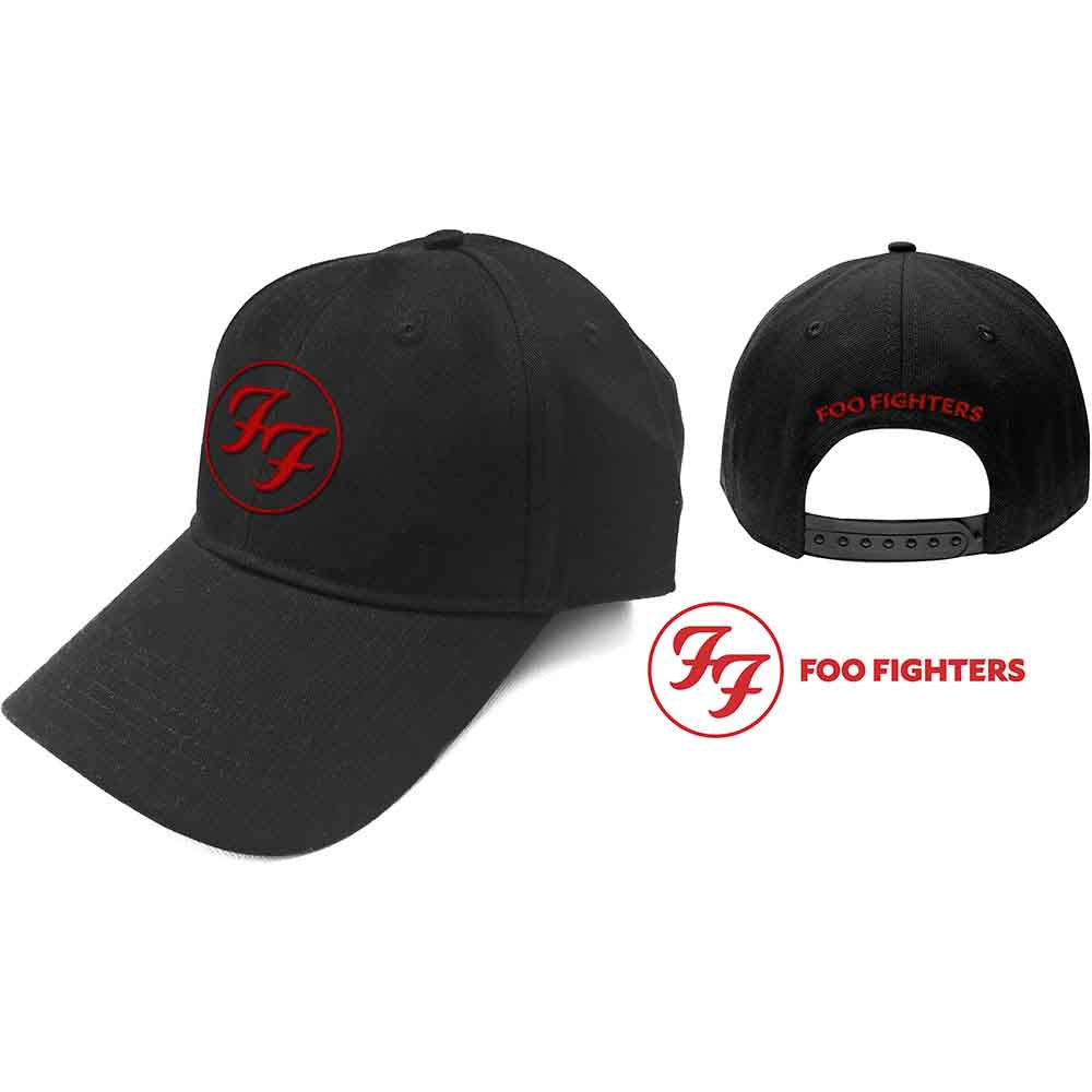 Foo Fighters Red Circle Logo Hat Black
