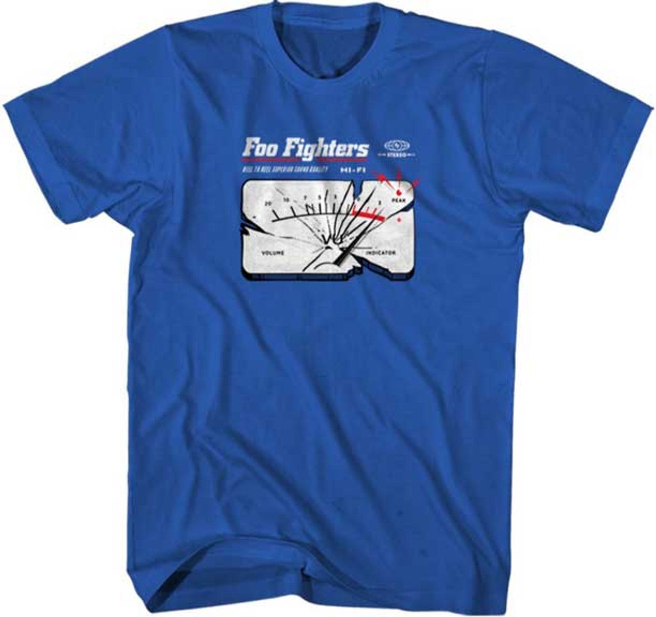 Foo Fighters Reel to Reel Officially Licensed Mens T Shirt Blue