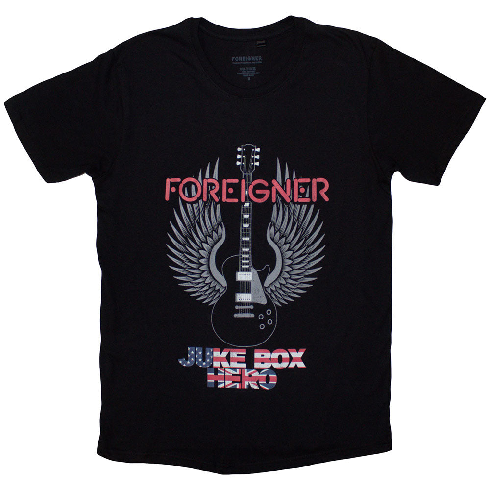 Foreigner Juke Box Hero Mens T Shirt