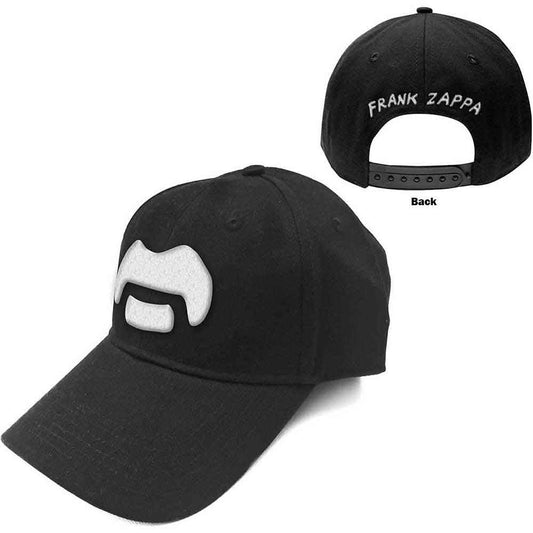 Frank Zappa White Moustache Hat Black