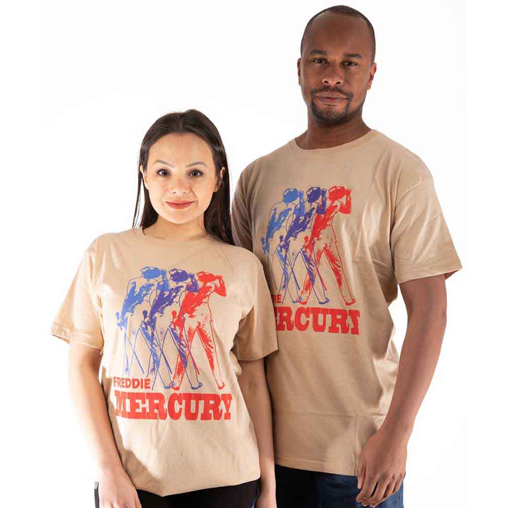 Freddie Mercury Multicolour Photo Mens T Shirt