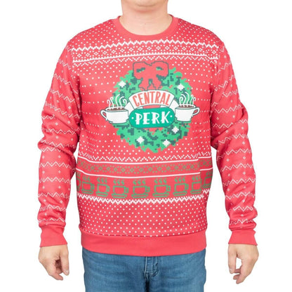 Friends Central Perk Wreath Ugly Christmas Sweater
