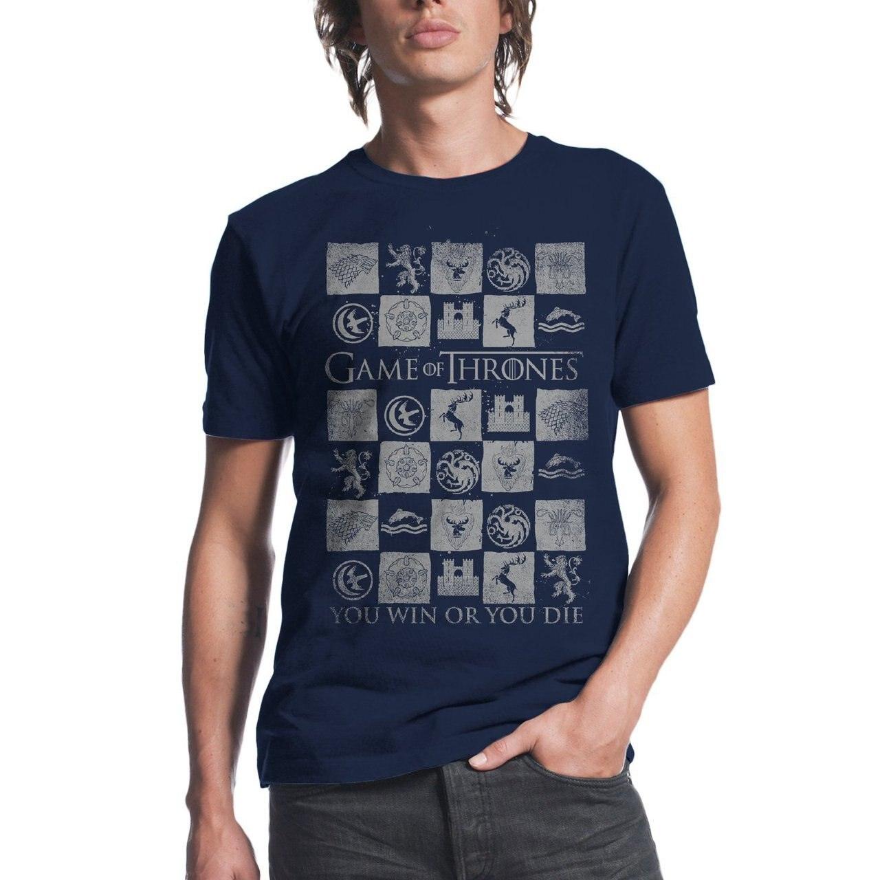 Game of Thrones You Win or You Die Crests T Shirt