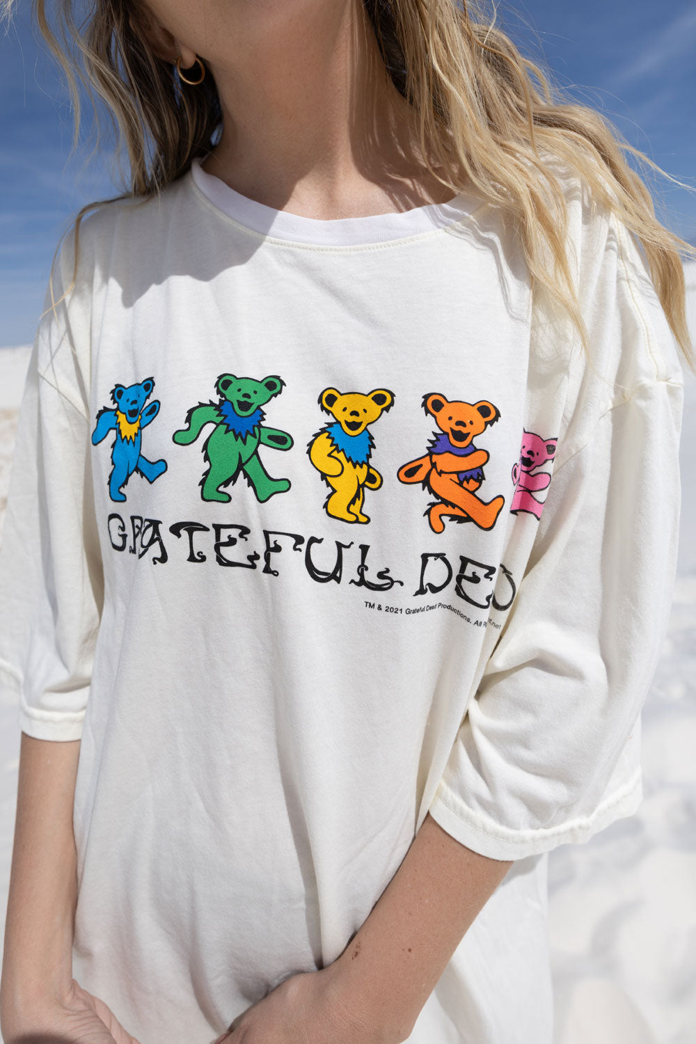 Grateful Dead Tee Womens T Shirt Dress White