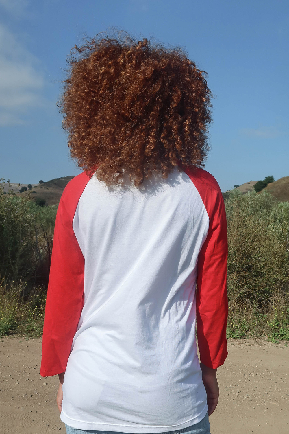 Grateful Dead Stealie Baseball Tee Womens Raglan T Shirt White Red