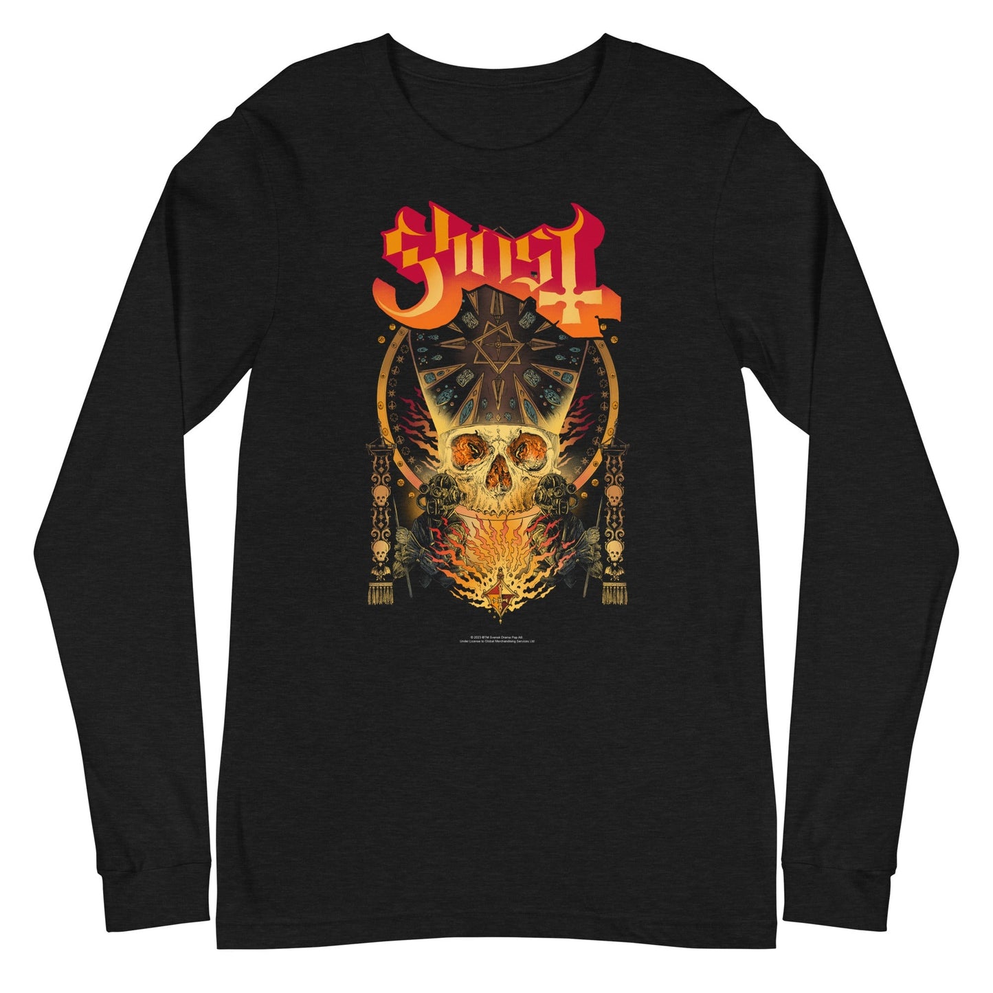 Ghost - Flaming Logo Long Sleeve Shirt