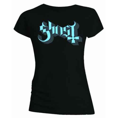 Ghost Blue/Grey Keyline Logo Womens T Shirt