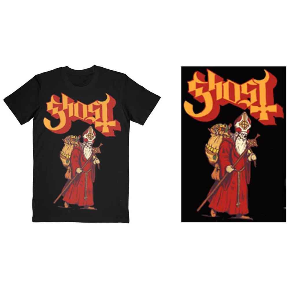 Ghost Greetings From Papa Noel Mens T Shirt