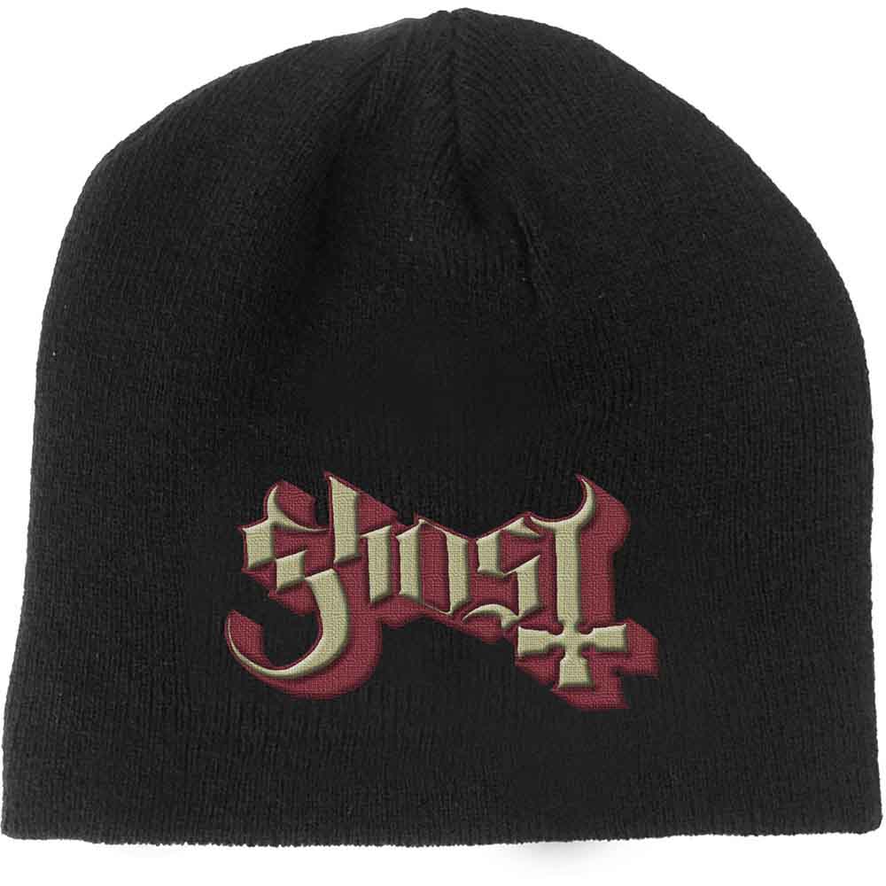 Ghost Logo Beanie Hat Black