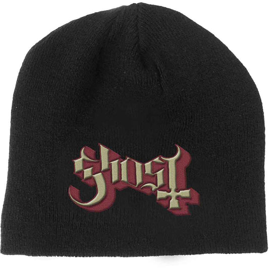 Ghost Logo Beanie Hat Black