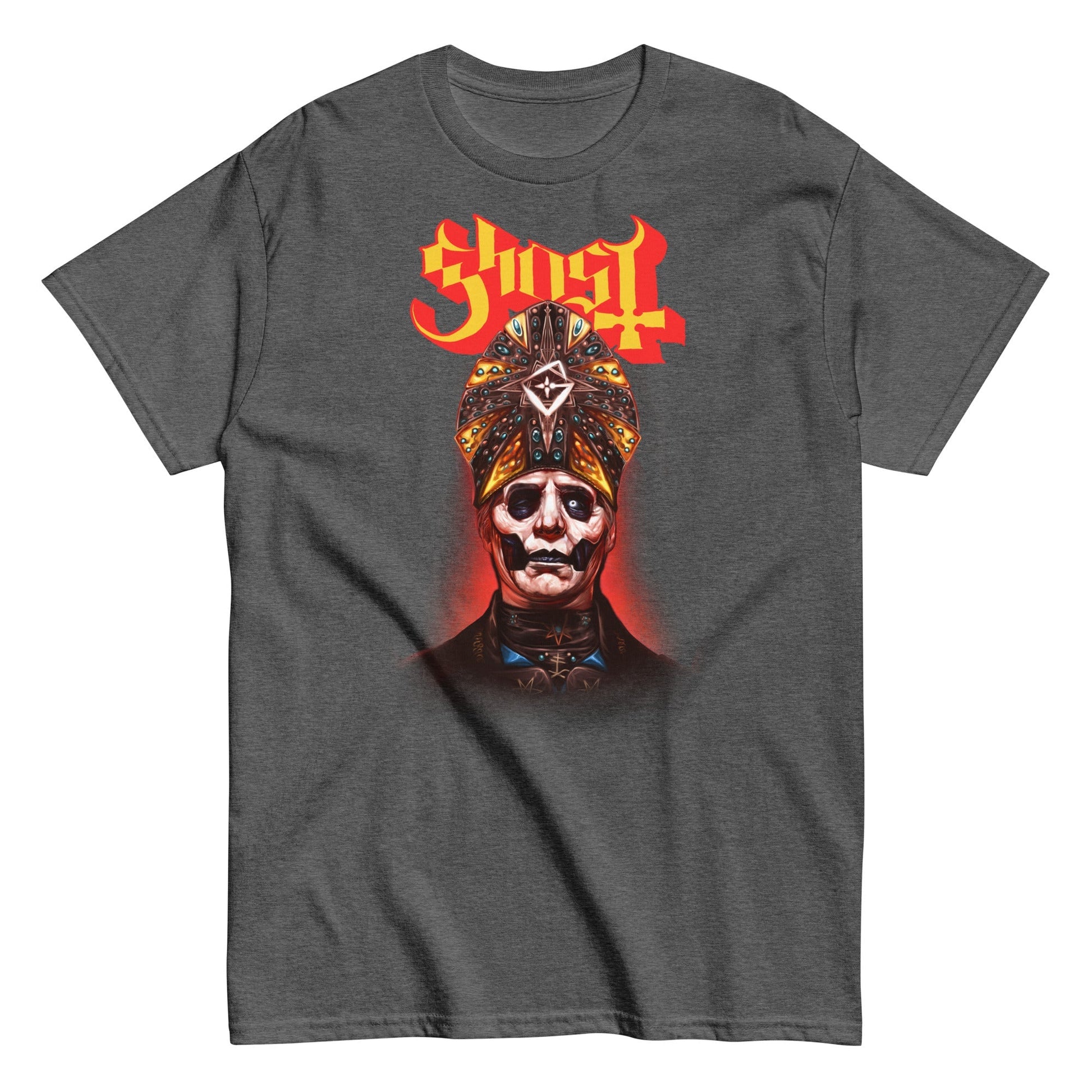 Ghost - Red Glow T Shirt - Charcoal