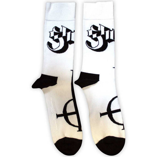 Ghost Symbol Mono Socks White