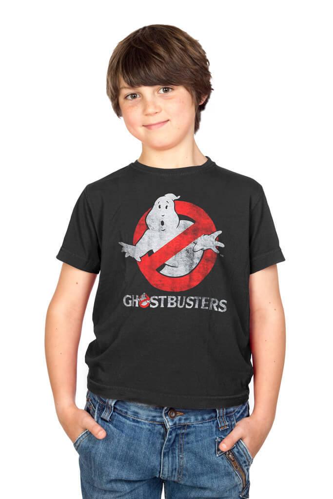 Ghostbusters Faded Logo To Go Youth T Shirt