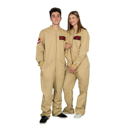 Ghostbusters Zip up Jumpsuit with 4 Attachable Patches