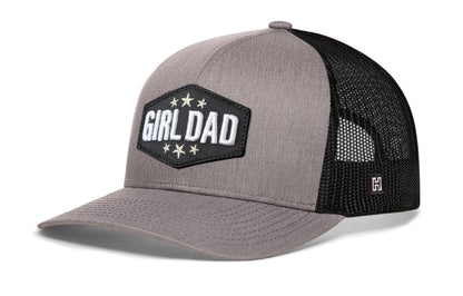Girl Dad Trucker Haka Hat Black Snapback Cap