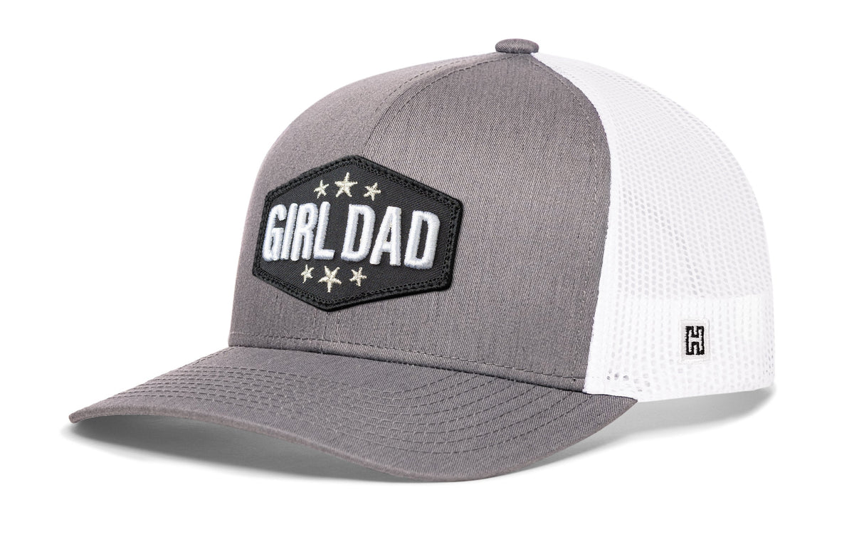 Girl Dad Trucker Haka Hat Black Snapback Cap