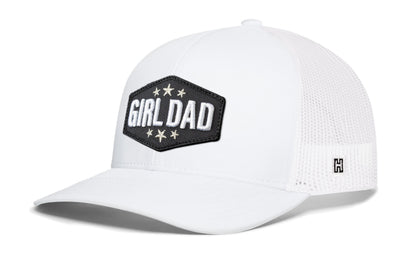 Girl Dad Trucker Haka Hat Black Snapback Cap